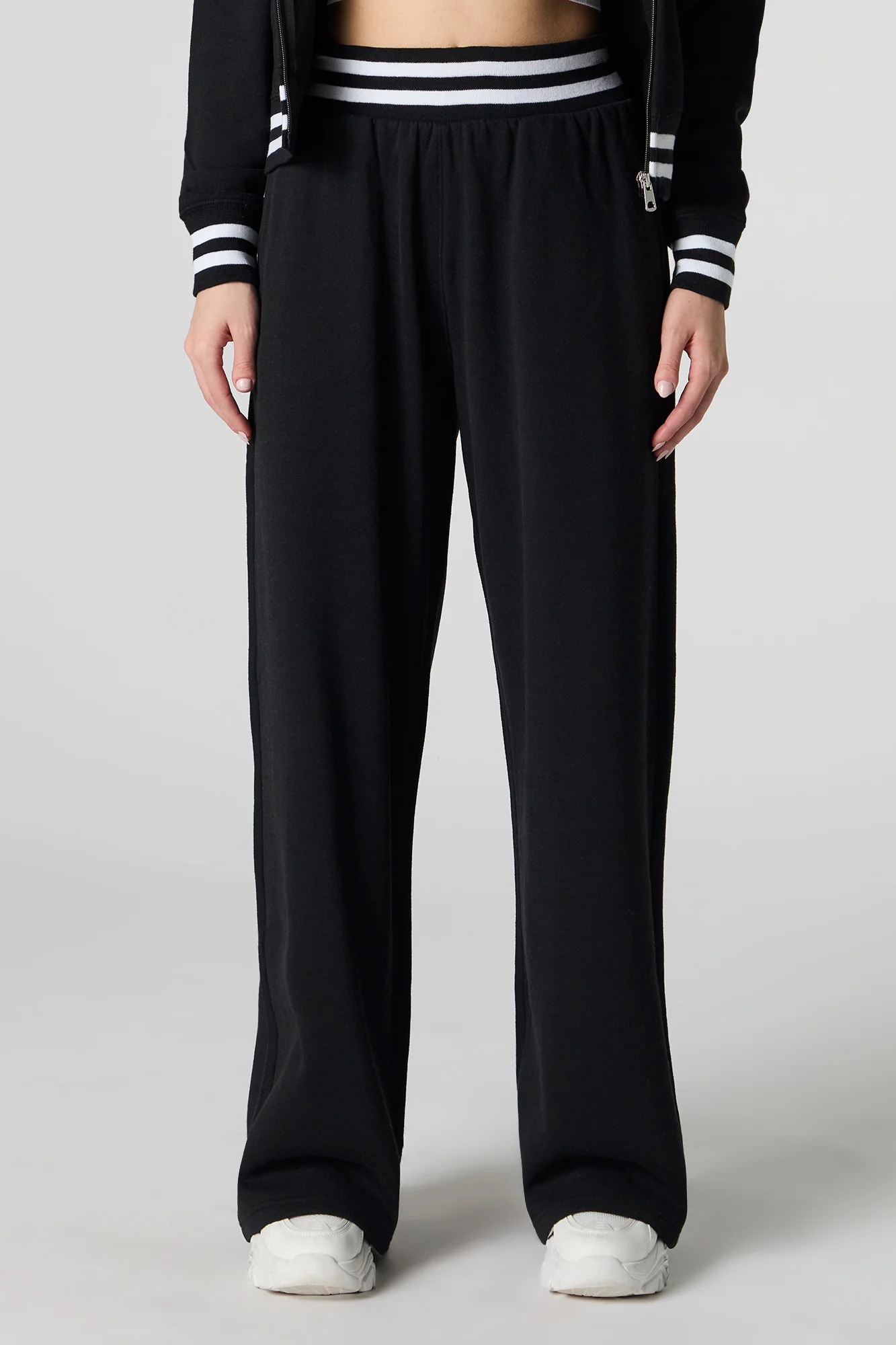 Active Striped Waist Fleece Sweatpant - Image 5