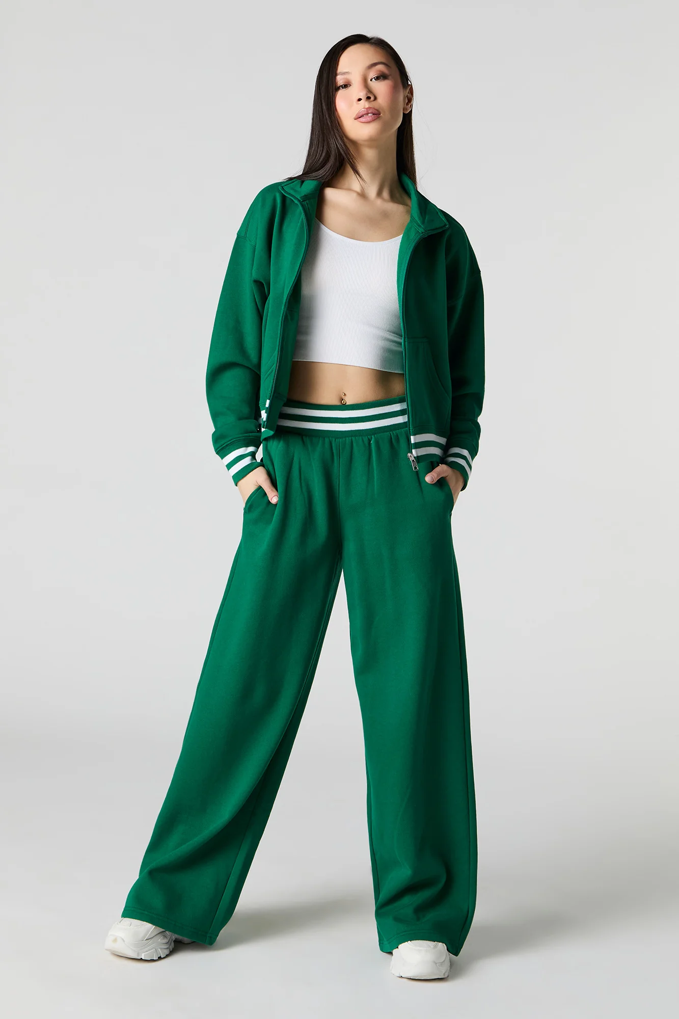 Active Striped Waist Fleece Sweatpant - Image 7